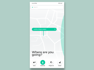 Maps Navigation App Home Screen Ui Design By Taimoor