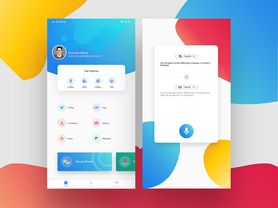 UI UX design app concept app application blue clean design flat icons illustration illustrator interface mobile ui ui desing ui ux design ux uxdesign vector