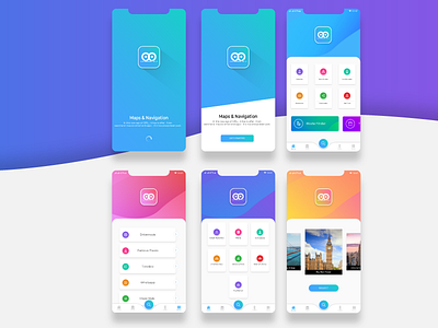 Maps & Navigation app UI UX design