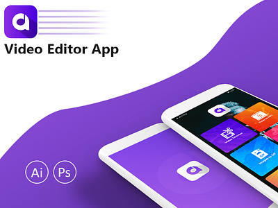 Video Editor App UI/UX Design adobe buttons colors concept design dribbble graphic icons interaction layout uiux webdesign