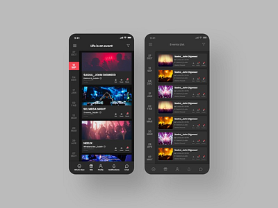 Event App UI/UX design Concept