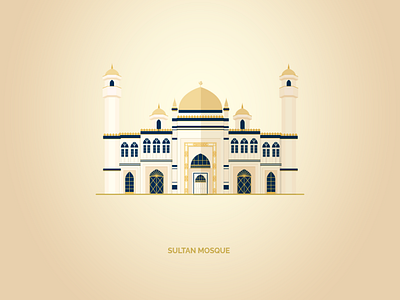 Local Traits - Sultan Mosque, Singapore illustration locals masjid masjid sultan mosque singapore sultan sultan mosque traits