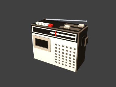 Tape Deck 3d model blender design hipsters limestudios