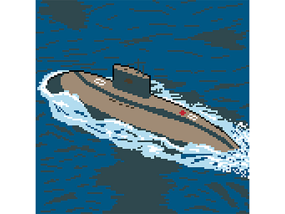 Submarine Pixel Daily pixel dailies pixelart submarine