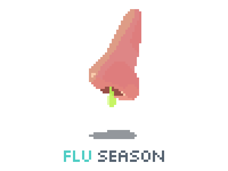 Flu Season boogers flu nose pixel pixelart season
