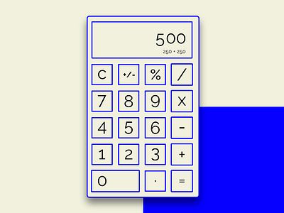 Calculator / Daily UI 004