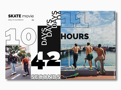 Countdown Timer / Daily UI 014 app app concept countdown countdown timer countdowntimer dailyui design flat leodrez minimal movie olichangroot photography skate skateboarding timer ui ux web website