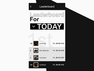 Leaderboard / Daily UI 019