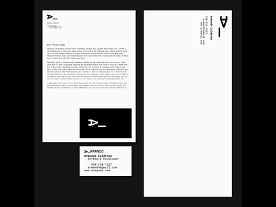 Developer identity design art brand branding design graphicdesign identity leodrez letter presentationcards uniqorns