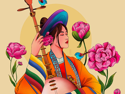 Rhythm❤️ flowers illustration music rhythm
