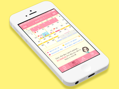 Help pregnant APP(ios7) app calendar fiat help ios pregnant ui