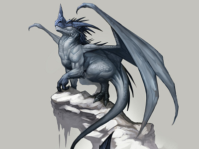 Arctic dragon character design colorful art creature design dragon fantasy fantasyart illustration paint photoshop