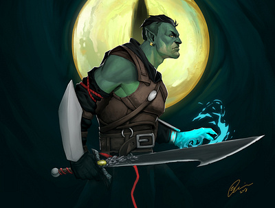 Fjord - Critical role character character design colorful art design illustration photoshop
