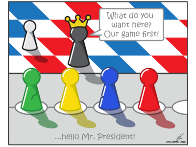 Hello Mr President graphmics illustration social