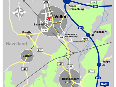 Map of Velten graphmics illustration maps