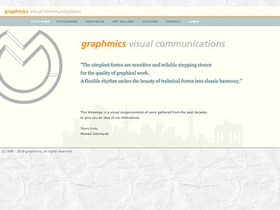 Webology - Graphical Biography graphmics typography