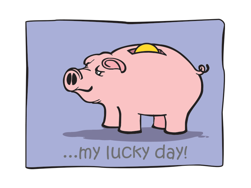 My Lucky Day comic book graphmics illustration