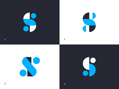 S Mark adobe adobe illustrator blue logo logo design mark monogram s s letter s logo s mark shape simple
