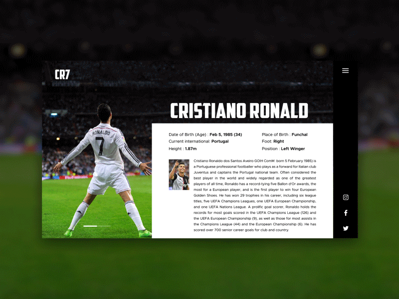 Cristiano Ronaldo - Website
