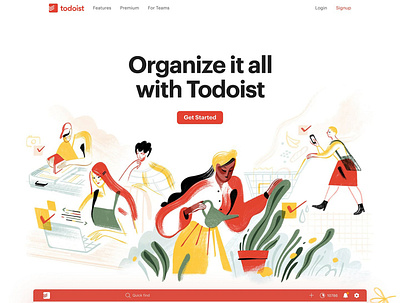 Todoist - Uxui.Monster design illustration ui ux ux ui design uxui