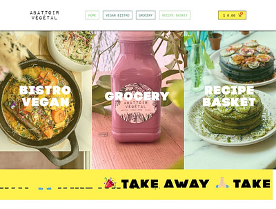 Vegan Bistro design illustration ui ux ux ui design uxui web