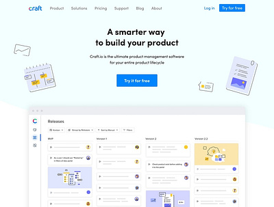 Craft - uxui.monster app design illustration product management ui ux ux ui design uxui web