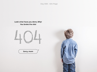 #DailyUI 008 - 404 Page 404 dailyui illustraion ui