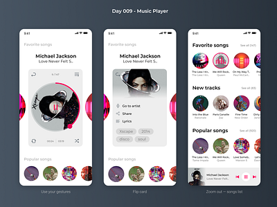 #DailyUI 009 - Music Player app dailyui illustraion music player ui ux