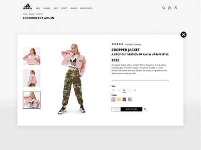 #DailyUI 012 - E-Commerce Shop (Single Item) Static adidas originals dailyui illustration shop ui ux