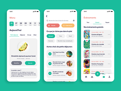 Healthy food app concept - Noon