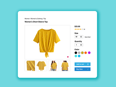 Daily UI * Day 12 * eCommerce shop