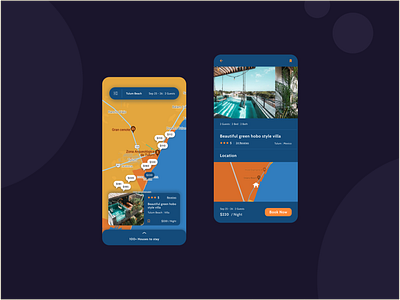 Daily UI 029 Map accessibility airbnb app booking colorblind daily ui dailyui figma map mobile ui ui uidaily uidesign uiux ux