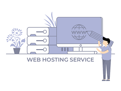 Web Hosting Service design dribbble illustration sketch sketchapp ui ux vector web hosting service web illustration webkul