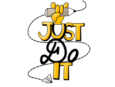 Just Do It... branding concept design dribbble illustration procreate typography vector webkul