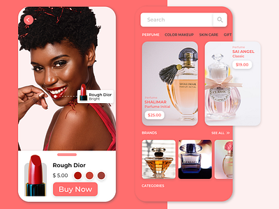 Shopping App UI app branding concept design dribbble icon makeup mobile product product design shopping shopping app sketch ui ux webkul