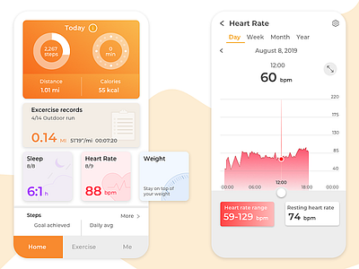 Health App UI