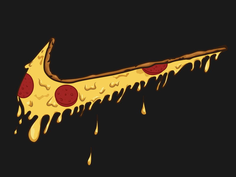 Nike pizza by Priest on Dribbble