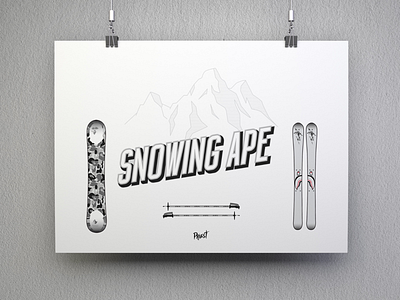 Snowing ape