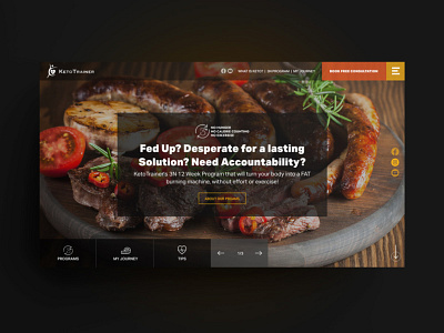 KetoTrainer Website Concepts