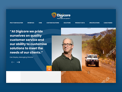 Digicore Home Page concept