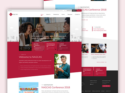 Web Design for NACGAS australia corporate web design freelancer krystlesvetlana melbourne modern design responsive design web design