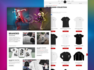 BRANDED Designs Web Design apparel design freelancer krystlesvetlana online store web design web development webflow