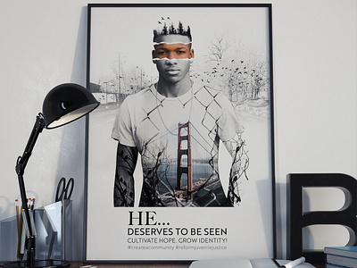 "He deserves to be seen" Poster