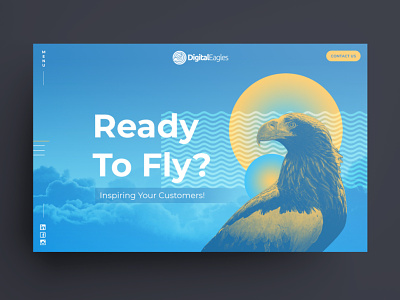 Concept Ideas for Digital Eagles australia colourful freelancer krystlesvetlana melbourne photoshop ui design web design webdesigner