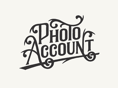 Photo Account Promotion branding design graphic design handlettering illustration lettering tattoo design type art typedesign typography