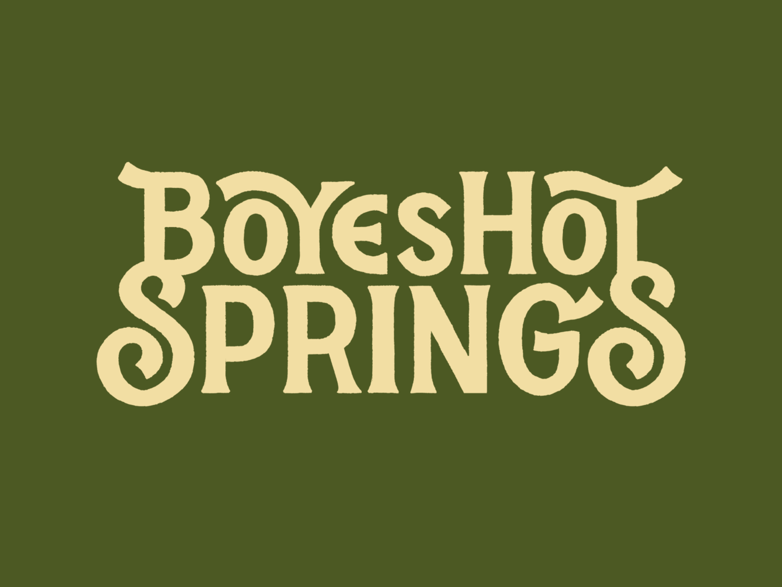 Boyes Hot Springs design hand lettering handlettering illustration lettering lettering artist sonoma type art type design typography vintage lettering vintage logo wine country