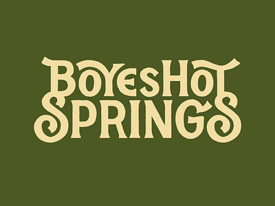 Boyes Hot Springs design hand lettering handlettering illustration lettering lettering artist sonoma type art type design typography vintage lettering vintage logo wine country