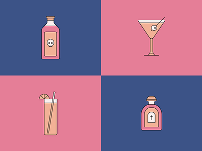 Buy You A Drank Collection alchohol design digital art drink icons drinks graphicdesign icon design icon set iconography icons illustration illustrations