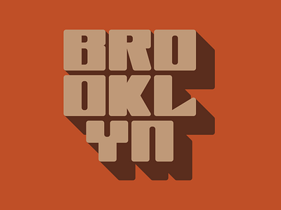 Brooklyn bold type brooklyn brooklyn lettering custom type design graphic design illustration lettering lettering artist retro type type art typedesign typography