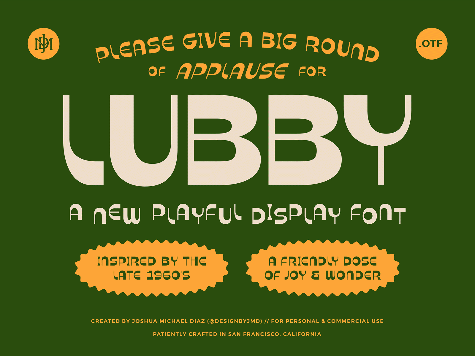 My New Display Font Lubby! 60s font 70s font branding custom type display font funky type graphic design lettering lettering artist logo type movie font psychedelic font psychedelic type retro font sans serif seventies type art type design typeface typography